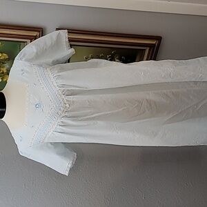 BARBIZON vintage gown baby blue size medium to small floral detail